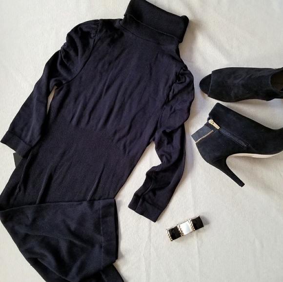 bebe turtleneck sweater dress
